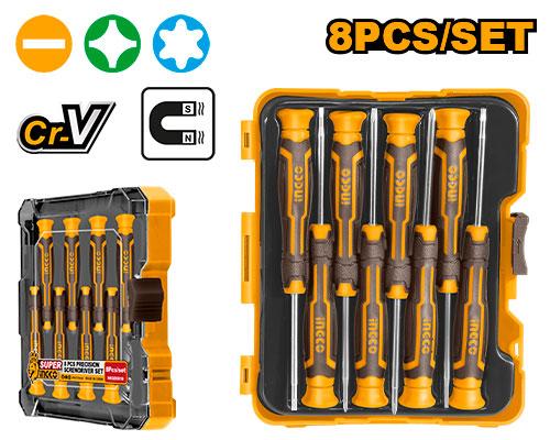 INGCO SET DE 8 TOURNEVIS A PRECISION [HKSD0818]