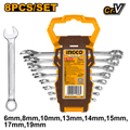 INGCO JEU DE 8 CLES MIXTES 6MM A 19MM [HKSPA1088] – INGCO Maroc