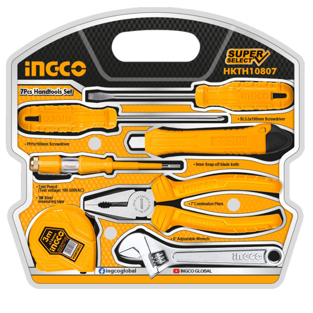 INGCO JEU D'OUTILS A MAIN 7PCS SS [HKTH10807] – INGCO Maroc