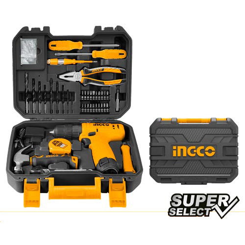 INGCO COFFRET VISSEUSE 12V + 80 OUTILS/ACCESSOIRES SS [HKTHP10811] – INGCO Maroc