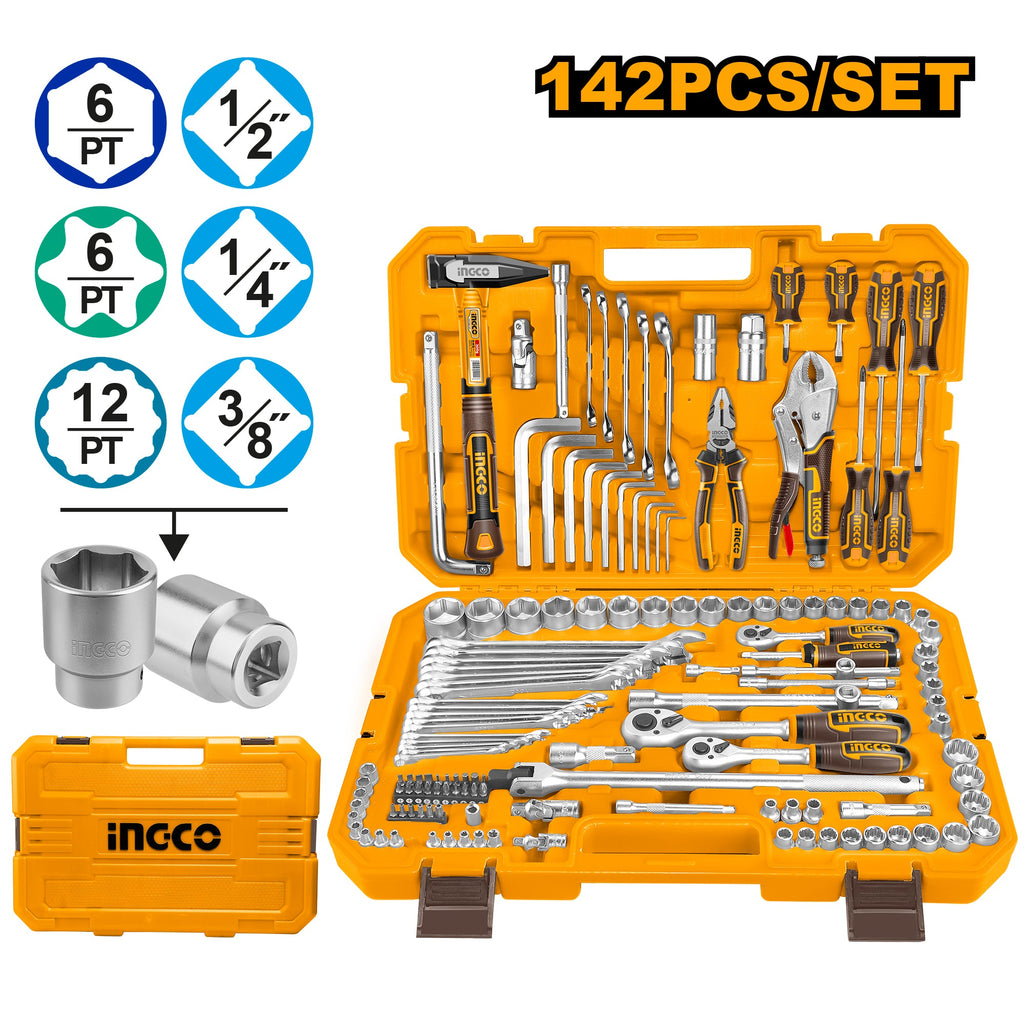 INGCO JEU DE 142 PIECES ET OUTILS [HKTHP21421] – INGCO Maroc