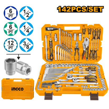 INGCO JEU DE 142 PIECES ET OUTILS [HKTHP21421]