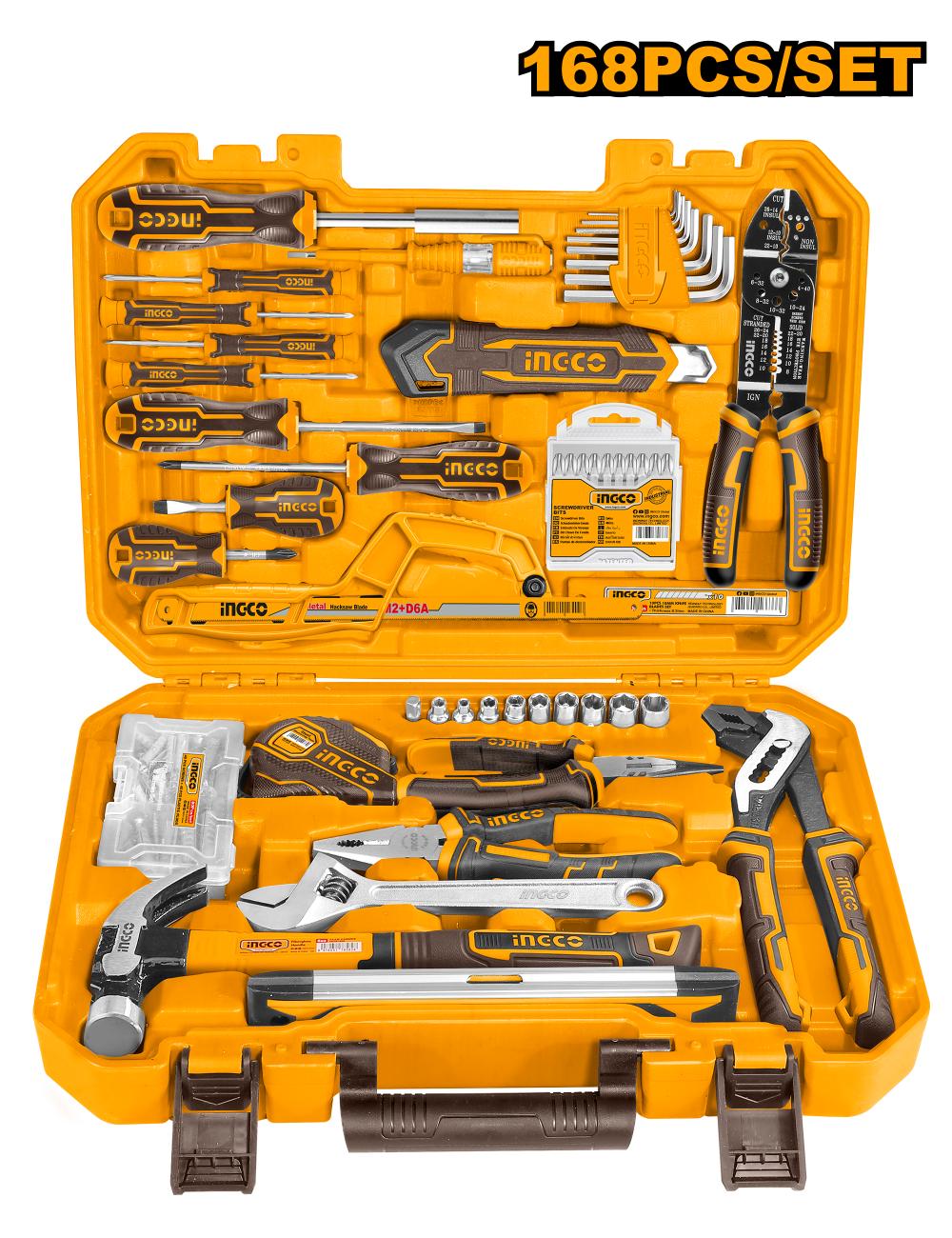 Coffret à outils 168 pièces INGCO – HKTHP21681