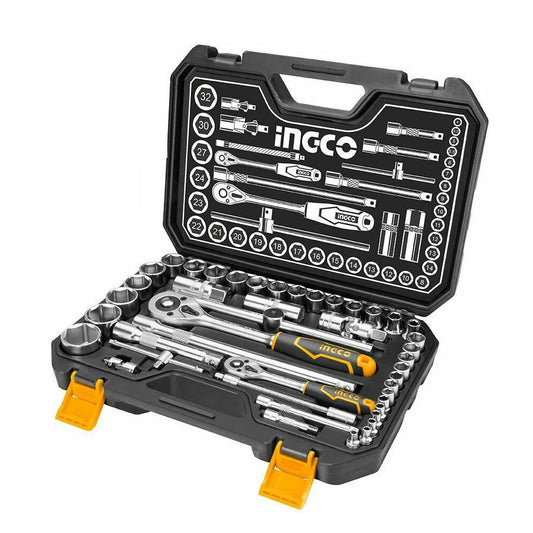 INGCO SET DE DOUILLES 1/4 ET 1/2 44PIECES [HKTS42441]