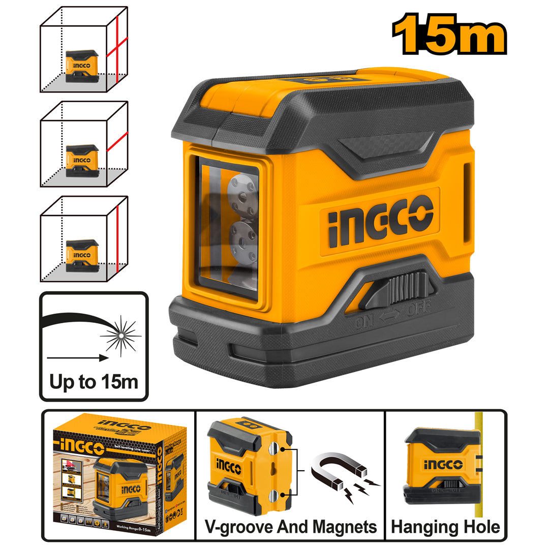 INGCO NIVEAU LASER AUTONIVELANT 15M [HLL156508] – INGCO Maroc