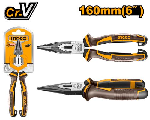 INGCO PINCE A BEC LONG 160MM [HLNP28168]