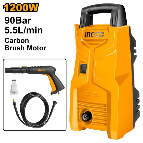 INGCO NETTOYEUR HAUTE PRESSION 90BARS 1200W SS [HPWR12008]