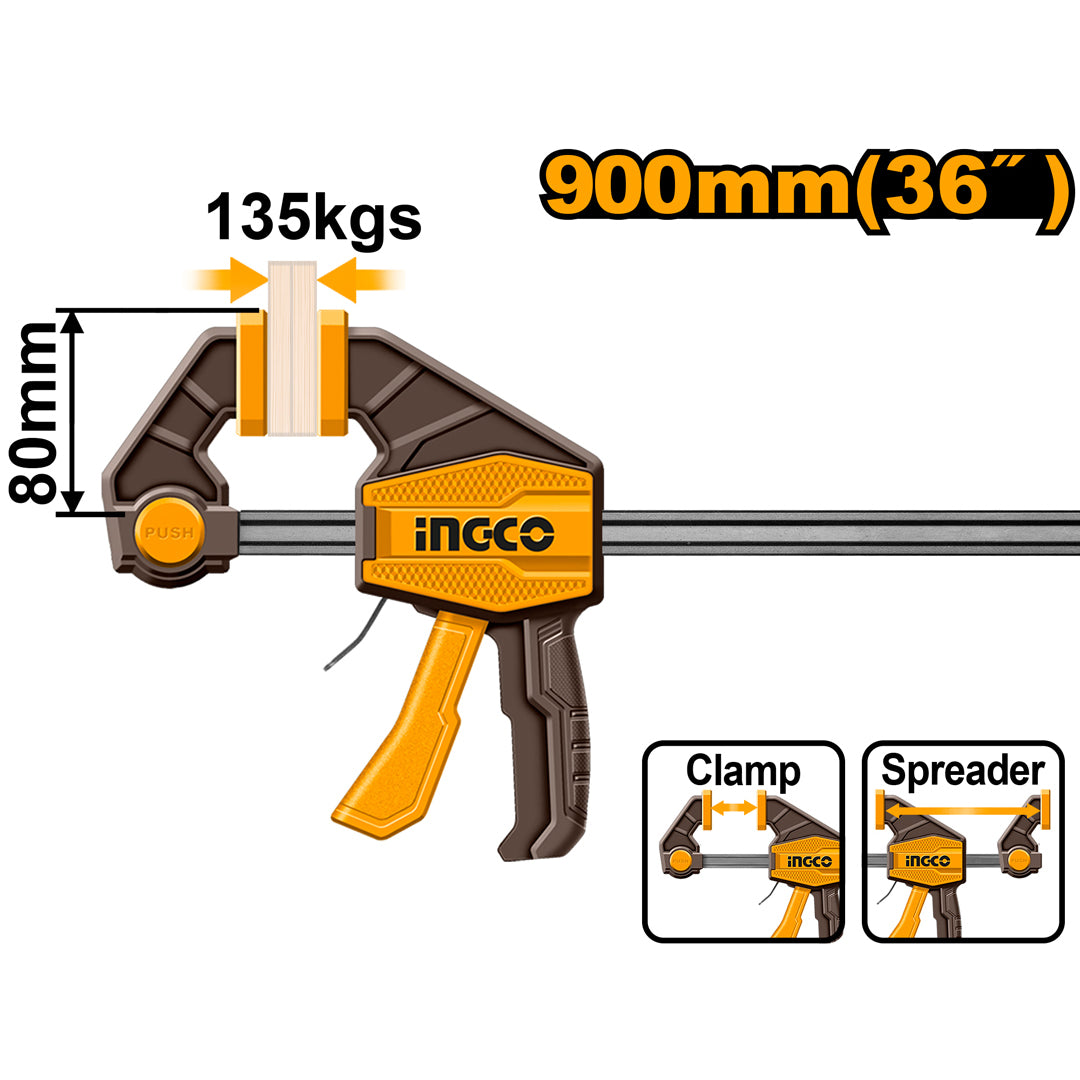 INGCO SERRE-JOINT RAPIDE UNE MAIN 80X900MM [HQBC36803] – INGCO Maroc