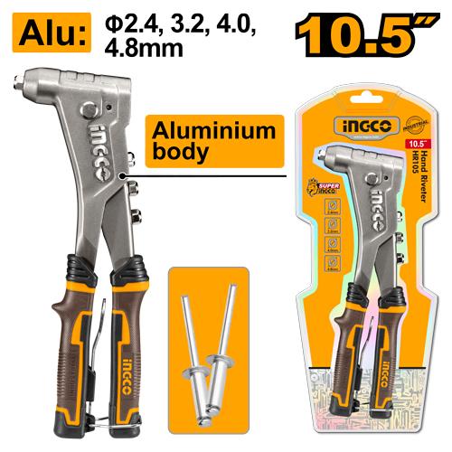 INGCO PINCE A RIVETER EN ALU 2.4MM, 3.2MM,4MM,4.8MM [HR105]