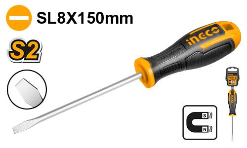 INGCO TOURNEVIS A FENTE D:8MM L:150MM [HS688150]