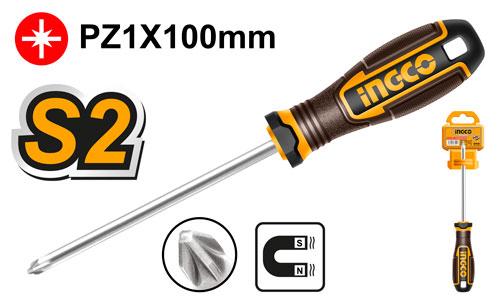 INGCO TOURNEVIS PZ1 D: 5MM L:100 NR [HSDPZ1100] – INGCO Maroc