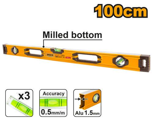INGCO NIVEAU A BULLE 100CM ALUMINIUM [HSL08100]