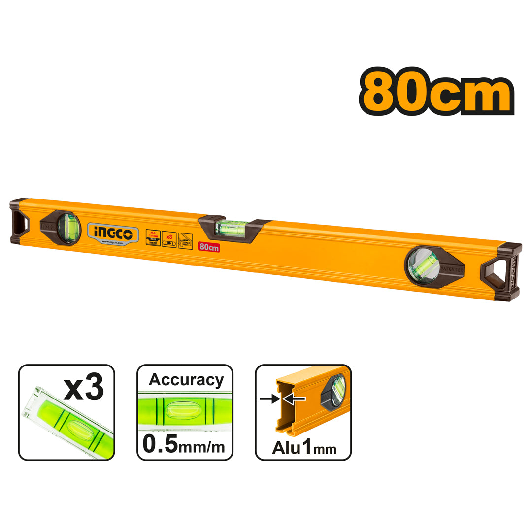 INGCO NIVEAU ALUMINIUM 80 CM [HSL18080] – INGCO Maroc