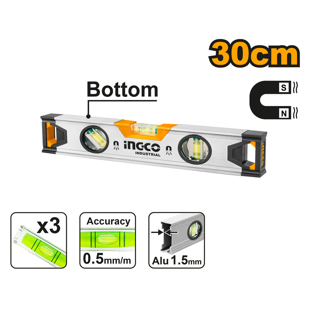 INGCO NIVEAU A BULLE MAGNETIQUE 30CM [HSL38030M] – INGCO Maroc