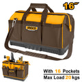 حقيبة أدوات سلة تخزين منظم مقاس 16 بوصة مع 16 جيبًا HTBG08 