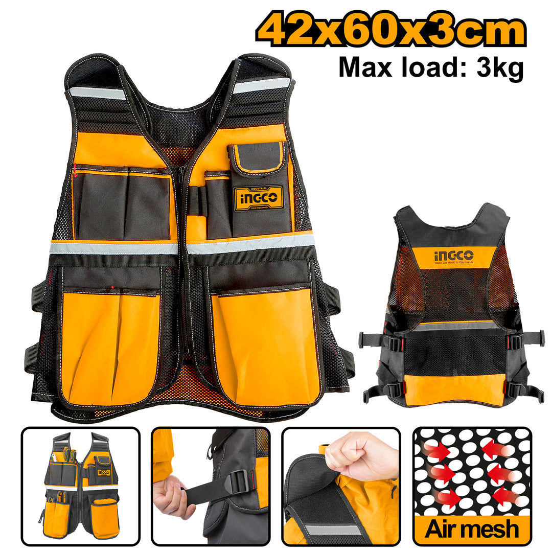 INGCO GILET A OUTILS 3KG MAX [HTVT0901] – INGCO Maroc