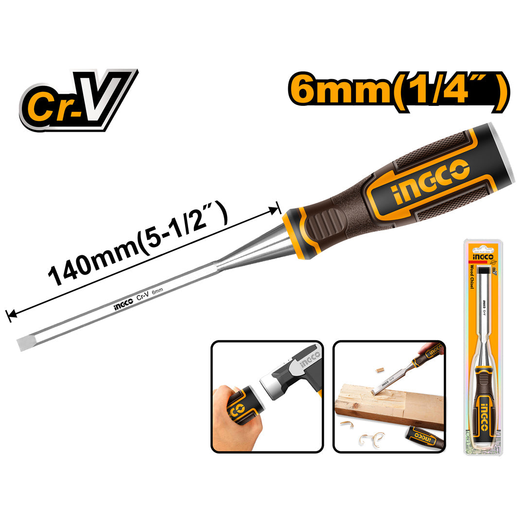 INGCO CISEAU A BOIS 6MM [HWC0806]