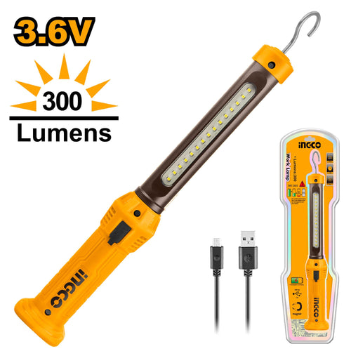 INGCO LAMPE DE TRAVAIL A BATTERIE RECHARGEABLE [HWLI35261]