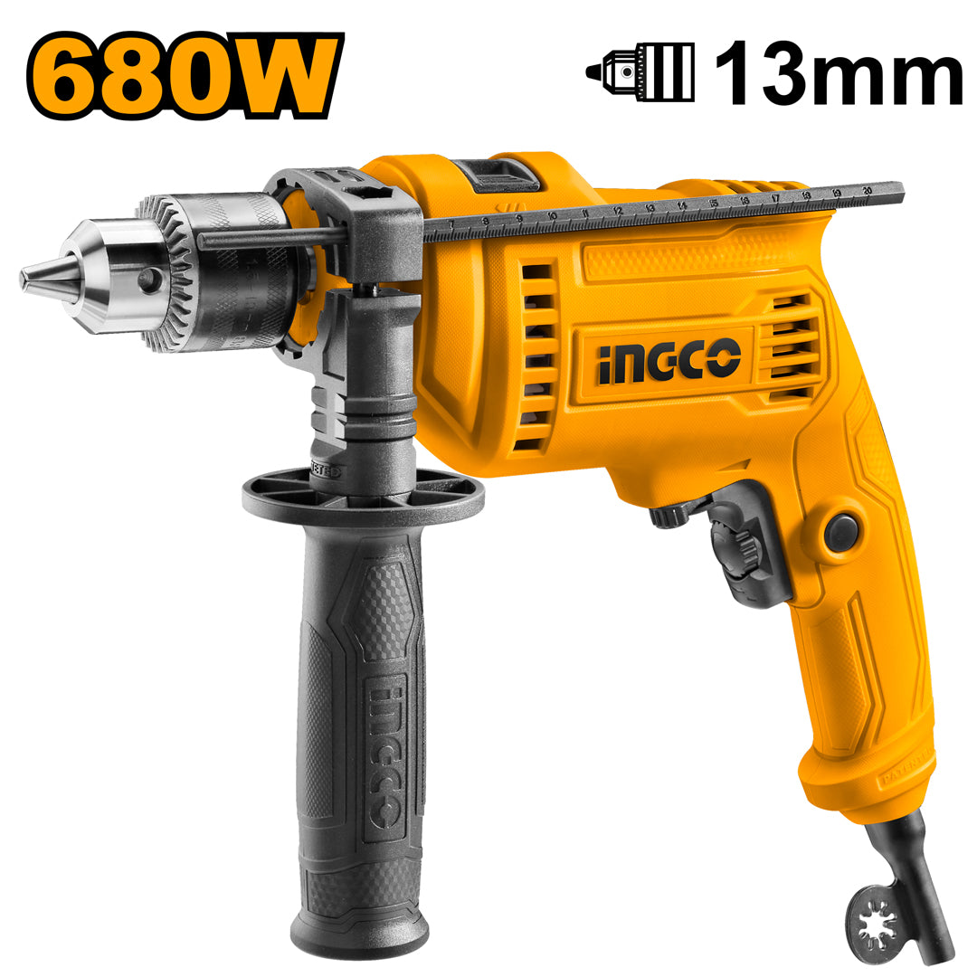 INGCO PERCEUSE A PERCUSSION 13MM 680W SS [ID6808] – INGCO Maroc