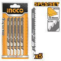 INGCO LAMES SCIE SAUTEUSE 5PCS POUR BOIS 74MM [JSBT101D] – INGCO Maroc