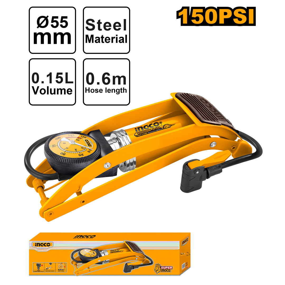INGCO POMPE A AIR A PIED 120PSI [MPP5511] – INGCO Maroc