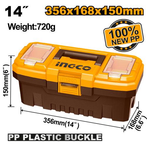 INGCO BOITE A OUTILS EN PLASTIQUE PVC 14'' [PBX1401] – INGCO Maroc