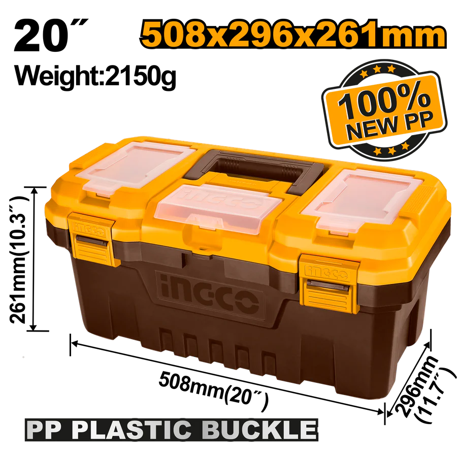 INGCO BOITE A OUTILS EN PLASTIQUE PVC 20" [PBX2001]