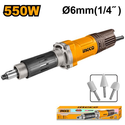 INGCO MEULEUSE DROITE 6MM 550W + 3 ACCESSOIRES [PDG5501] – INGCO Maroc