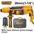 INGCO MARTEAU PERFORATEUR 28MM 950W + MANDRIN 13MM NR [RGH9528-2] – INGCO Maroc