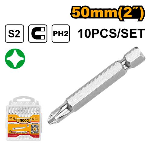 INGCO SET DE 10 EMBOUTS PH2 [SDB11PH223]