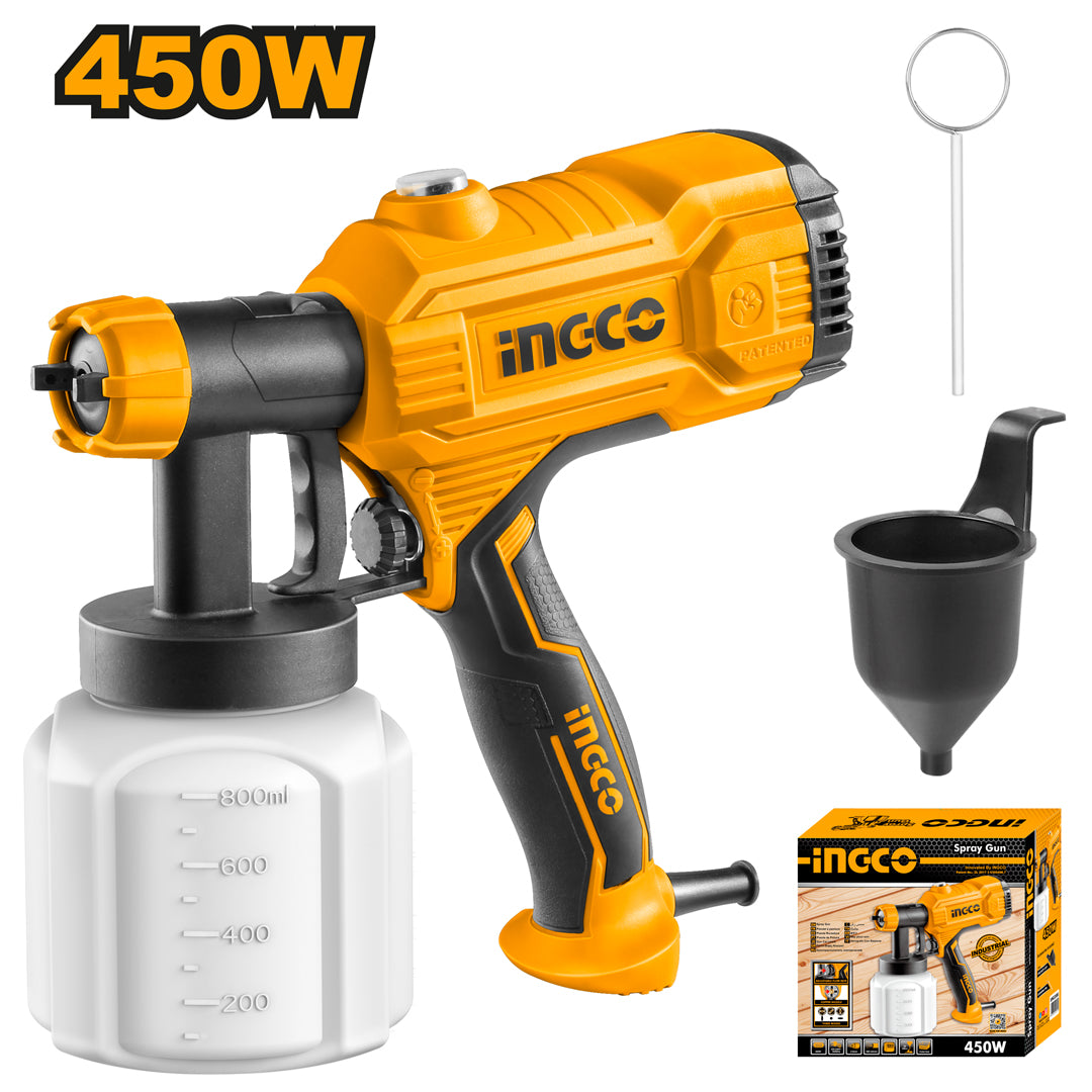 INGCO PISTOLET A PEINTURE 450W [SPG3508] – INGCO Maroc