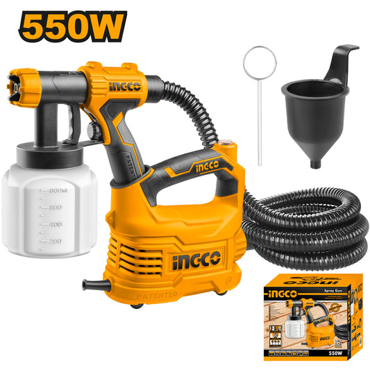 INGCO PISTOLET A PEINTURE 550W BAC EN PLASTIQUE [SPG5008]