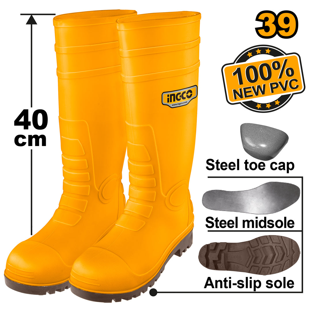 INGCO BOTTES DE SECURITE S1P TAILLE 39 [SSH092S1P.39] – INGCO Maroc