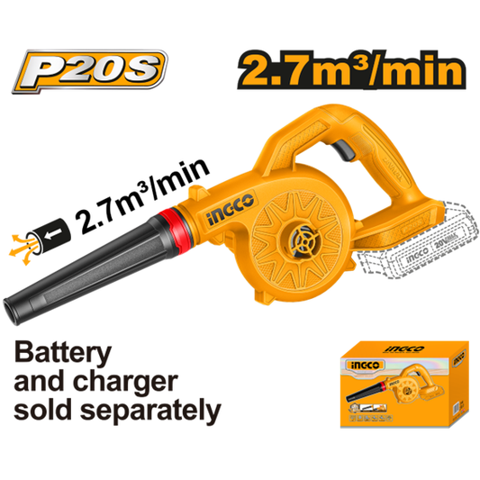 INGCO SOUFFLEUR 20V (SANS BATTERIE/CHARGEUR) SI [CABLI2078]