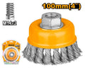 INGCO BROSSE METALLIQUE TORSADEE 100MM [WB21001] – INGCO Maroc