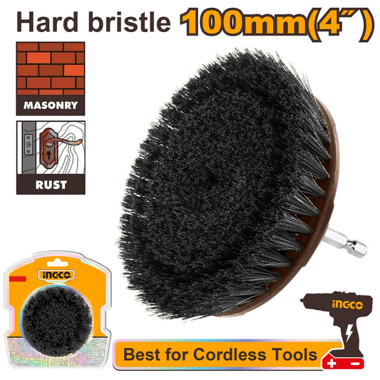 INGCO BROSSE DE NETTOYAGE 4" POUR VISSEUSE À POILS DURS [WCBH1401]