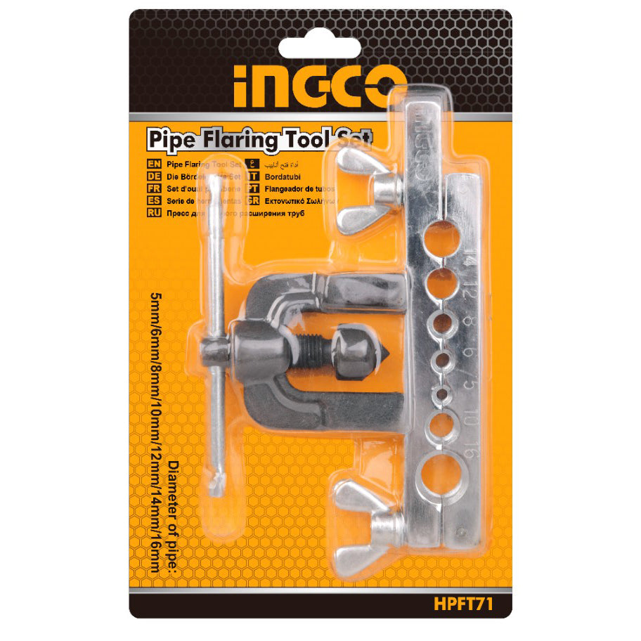 INGCO KIT D'OUTILS D'EVASEMENT DE TUYAUX [HPFT71] – INGCO Maroc