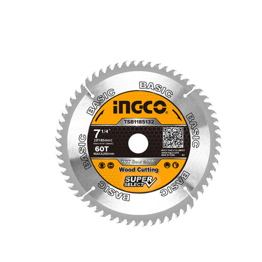 شفرة منشار TCT فائقة الدقة 185 مم 60T TSB1185132