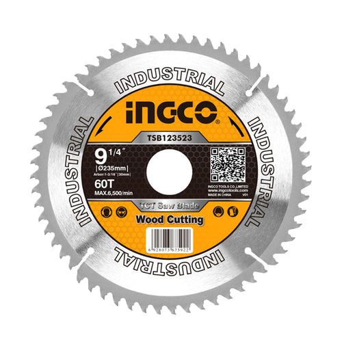 TCT Lame de scie pour scie circulaire 9-1/4" 60T TSB123523