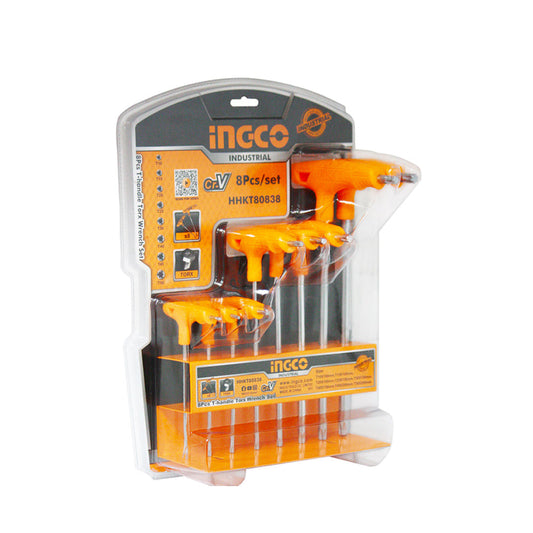 INGCO JEU 8 CLES TORX A POIGNEE EN T [HHKT80838]
