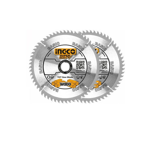 INGCO JEU 2 LAME DE SCIE TCT 235MM POUR SCIE CIRCULAIRE [TSB1235252]