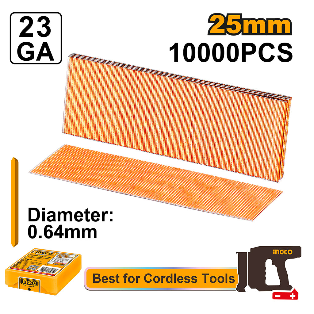 INGCO CLOUS GALVANISES 1000PCS 25MM SANS TETE POUR CBNLI [ANA06825] – INGCO Maroc