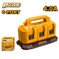 INGCO CHARGEUR A BATTERIES 20V 4AH 6PORTS [FCLI2064] – INGCO Maroc