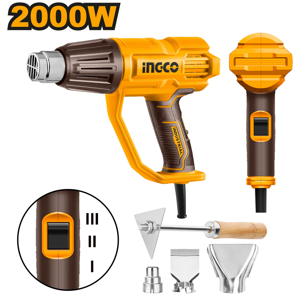 INGCO DECAPEUR THERMIQUE 2000W NR [HG200078] – INGCO Maroc