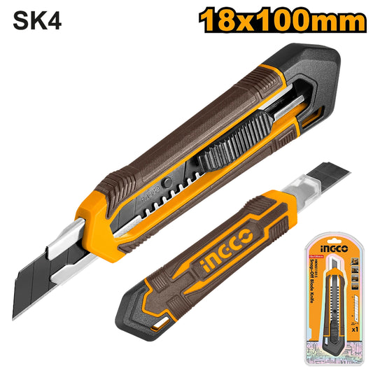سكين قطع صناعي قابل للفك بشفرة 18 مم × 100 مم HKNS11815 ING-HT
