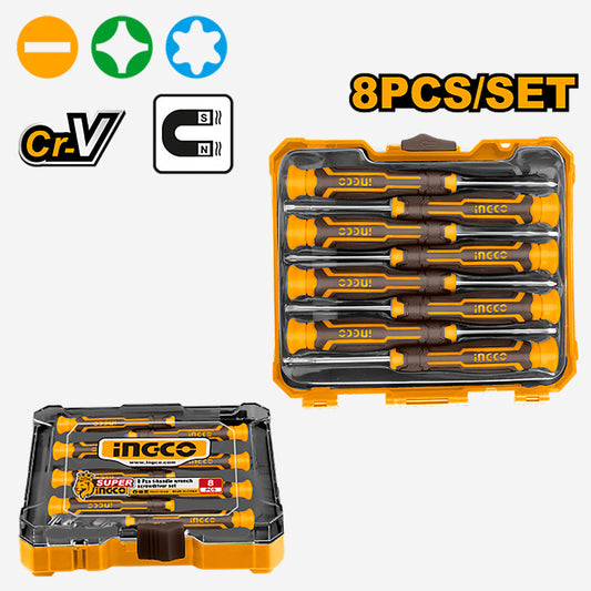 INGCO SET DE 8 TOURNEVIS A PRECISION [HKSD0818]