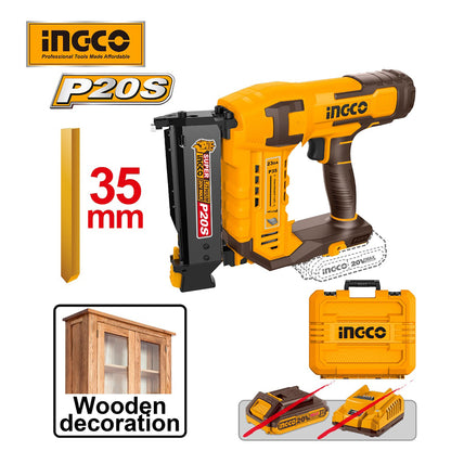 مجموعة مسامير دبابيس لاسلكية P20S/20V ليثيوم أيون ING-CT