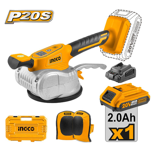 جهاز اهتزاز البلاط اللاسلكي P20S/20V ليثيوم أيون ING-CT