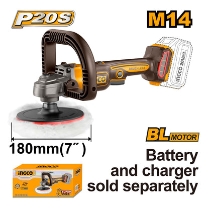Moteur sans balais P20S/20V Polisseuse sans fil Lithium-ion sans balais ING-CT