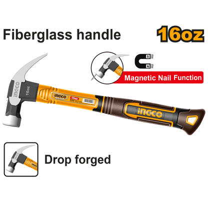 INGCO MARTEAU DE MENUISIER 220G TETE FORGEE SI NR [HCH81008]